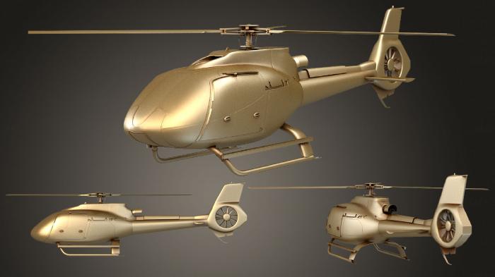 نموذج ثلاثي الأبعاد لآلة CNC السيارات والنقل هليكوبتر